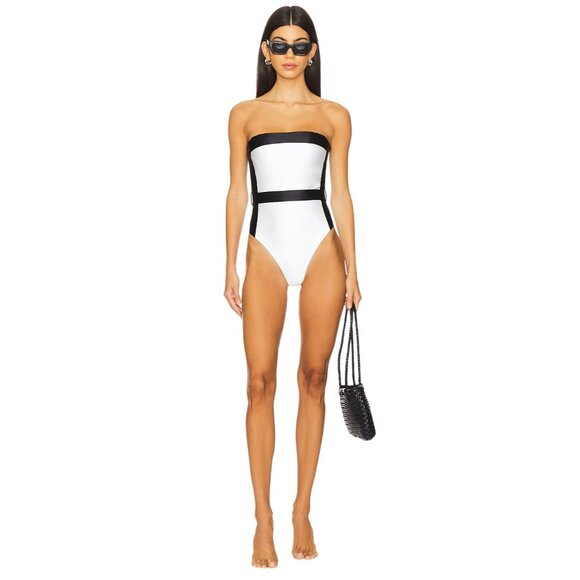 PQ X Haleyy Baylee Haley Belted One Piece in Milano Medium Womens Swimsuit - Picture 1 of 13